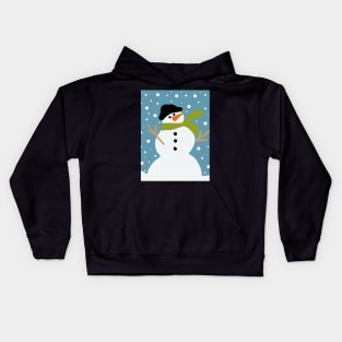 Cute snowman Kids Hoodie